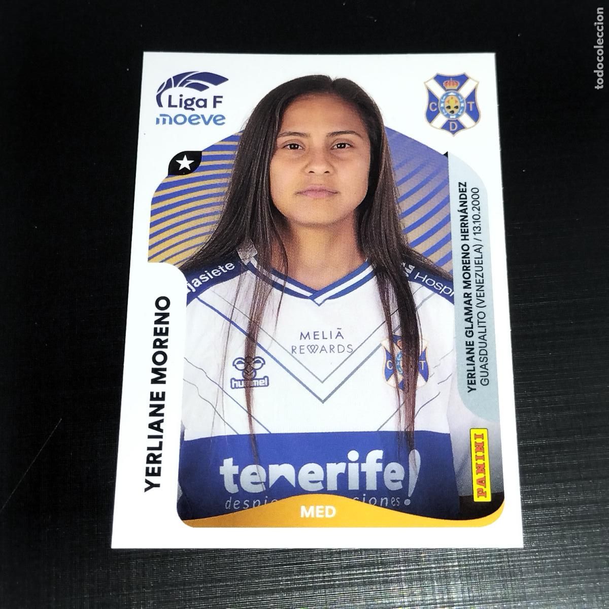 Football Stickers: 116 YERLIANE MORENO COSTA ADEJE TENERIFE CROMOS LIGA F MOEVE FEMENINA PANINI 2025 2026 25 26