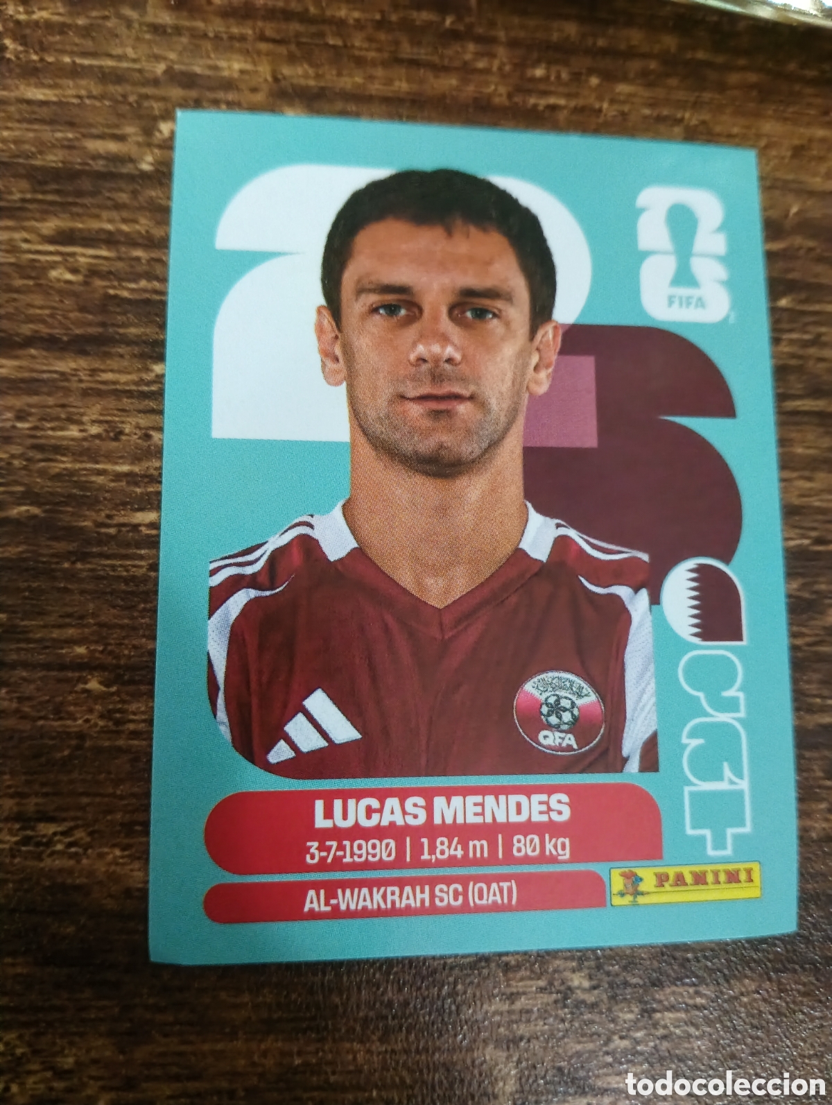 Football Stickers: QAT 4 Lucas Mendes, Catar Qatar, Panini FIFA World Cup Mundial 2026 Sticker