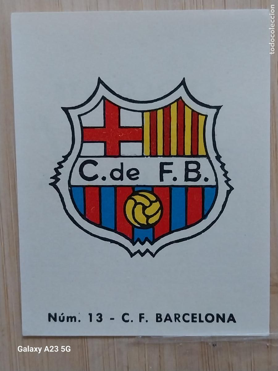 Cartes &agrave; collectionner de Football: BARCELONA FC ESCUDO LIGA 1967 67 68 CROMO 13 PROMO CHOCOLATE LLORET VILLAJOYOSA *