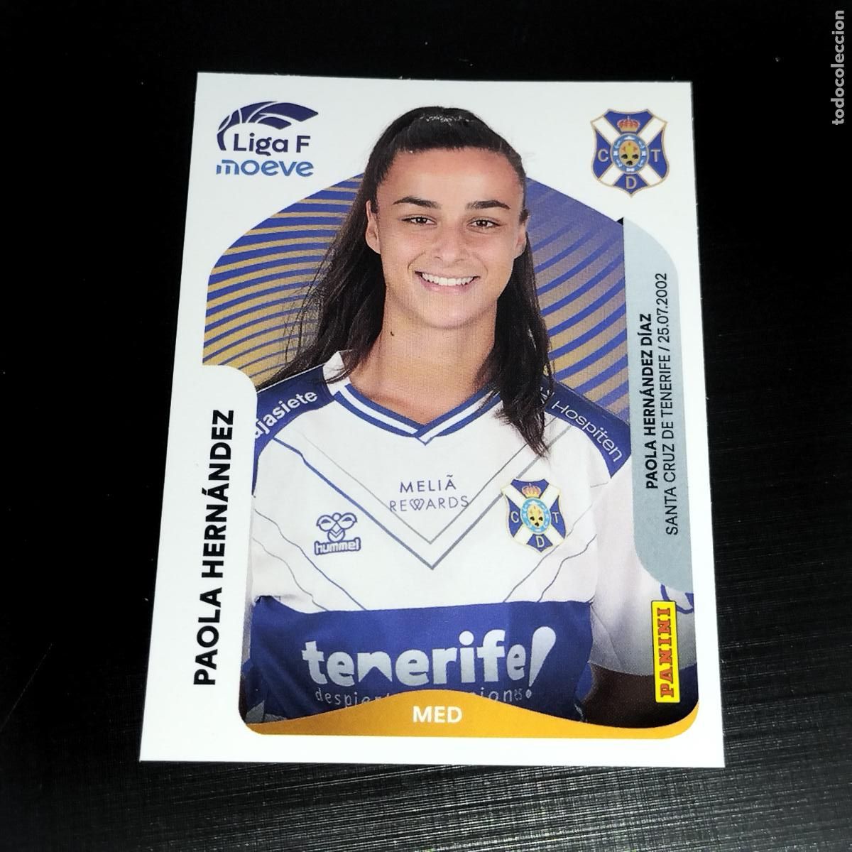 Cartes &agrave; collectionner de Football: 117 PAOLA HERNANDEZ COSTA ADEJE TENERIFE CROMOS LIGA F MOEVE FEMENINA PANINI 2025 2026 25 26