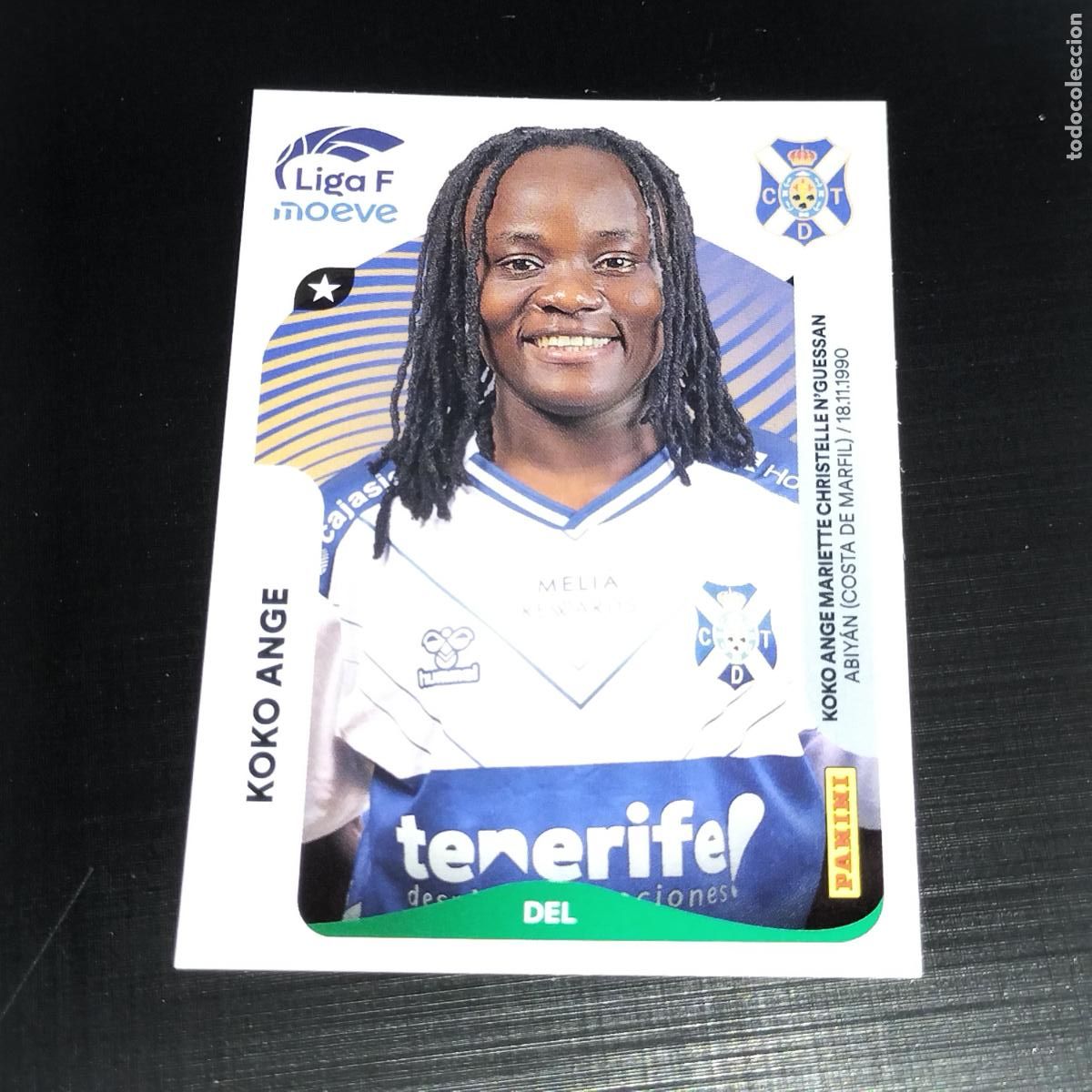 Football Stickers: 118 KOKO ANGE COSTA ADEJE TENERIFE CROMOS LIGA F MOEVE FEMENINA PANINI 2025 2026 25 26