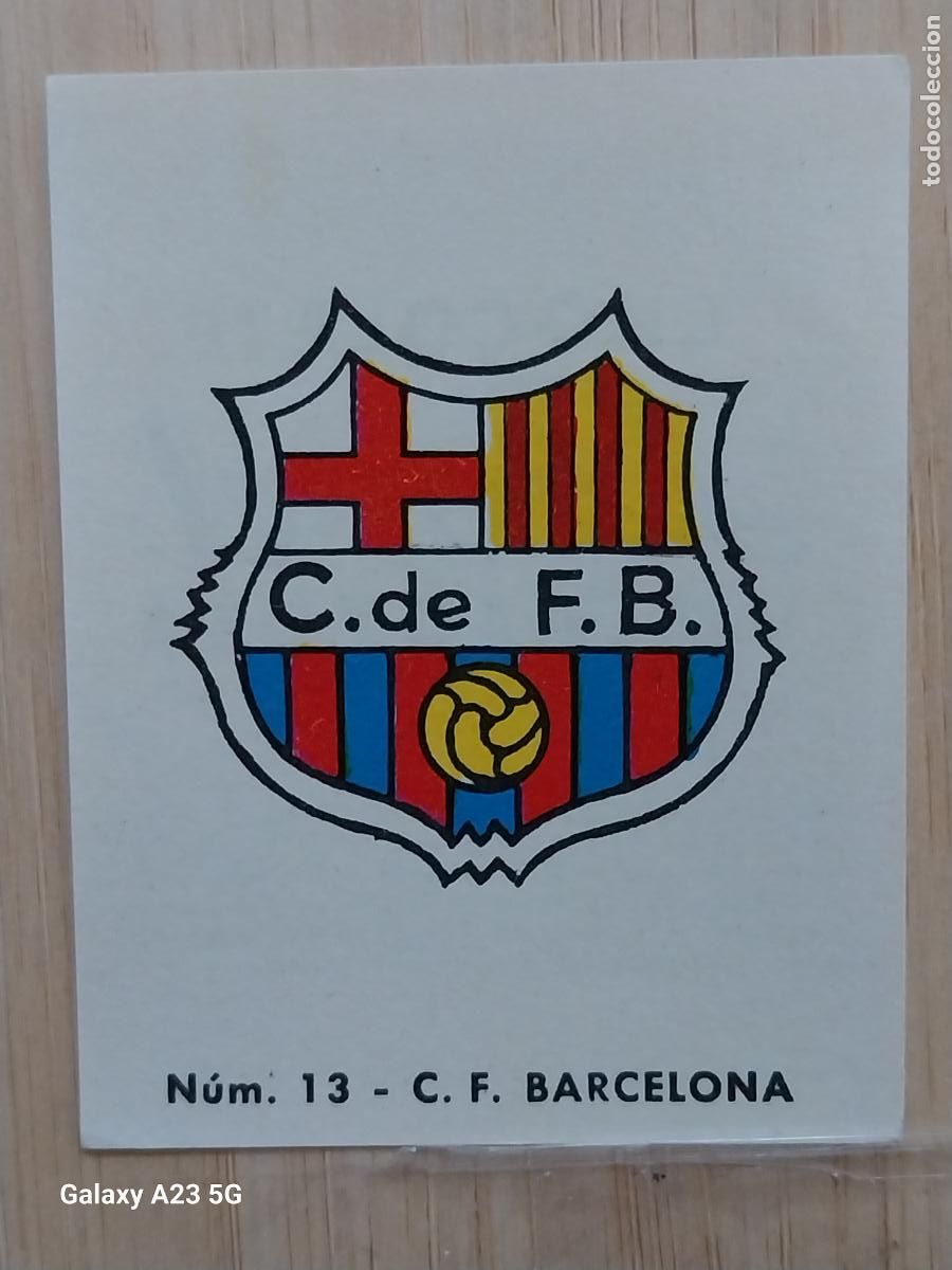 Cromos de f&uacute;tbol: BARCELONA FC ESCUDO LIGA 1967 67 68 CROMO 13 PROMO CHOCOLATE LLORET VILLAJOYOSA *--*******