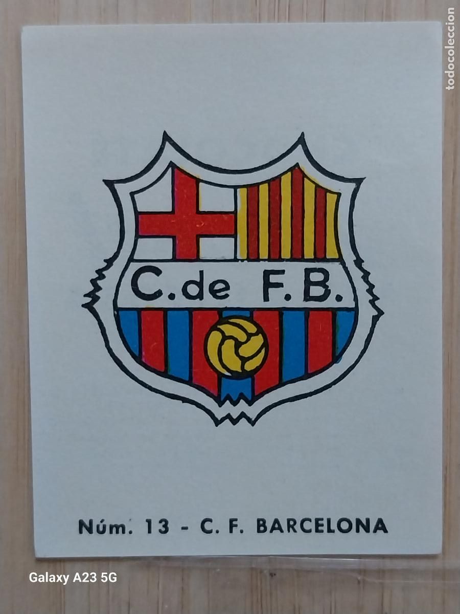 Cromos de f&uacute;tbol: BARCELONA FC ESCUDO LIGA 1967 67 68 CROMO 13 PROMO CHOCOLATE LLORET VILLAJOYOSA *--******
