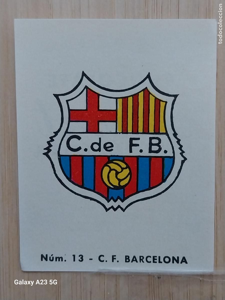 Cromos de f&uacute;tbol: BARCELONA FC ESCUDO LIGA 1967 67 68 CROMO 13 PROMO CHOCOLATE LLORET VILLAJOYOSA *--*****