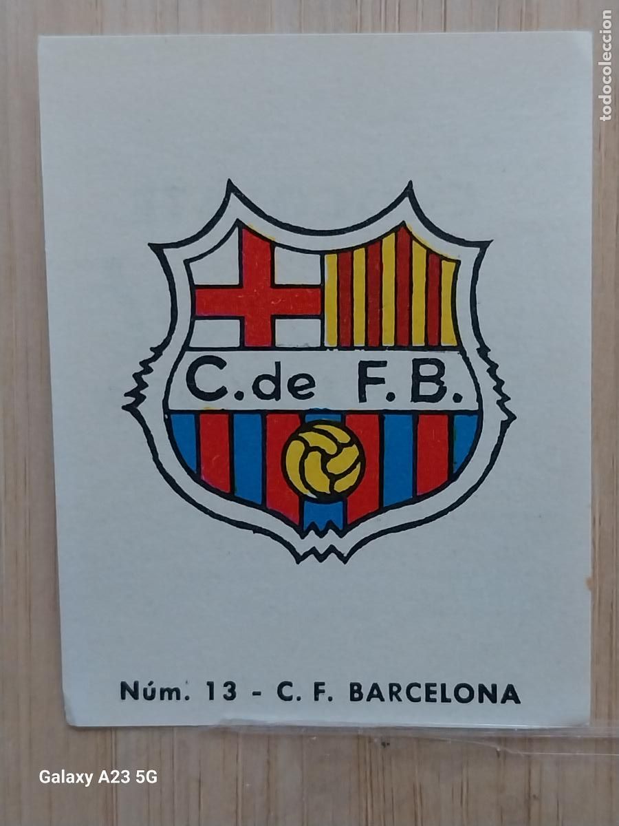 Cromos de f&uacute;tbol: BARCELONA FC ESCUDO LIGA 1967 67 68 CROMO 13 PROMO CHOCOLATE LLORET VILLAJOYOSA *--****