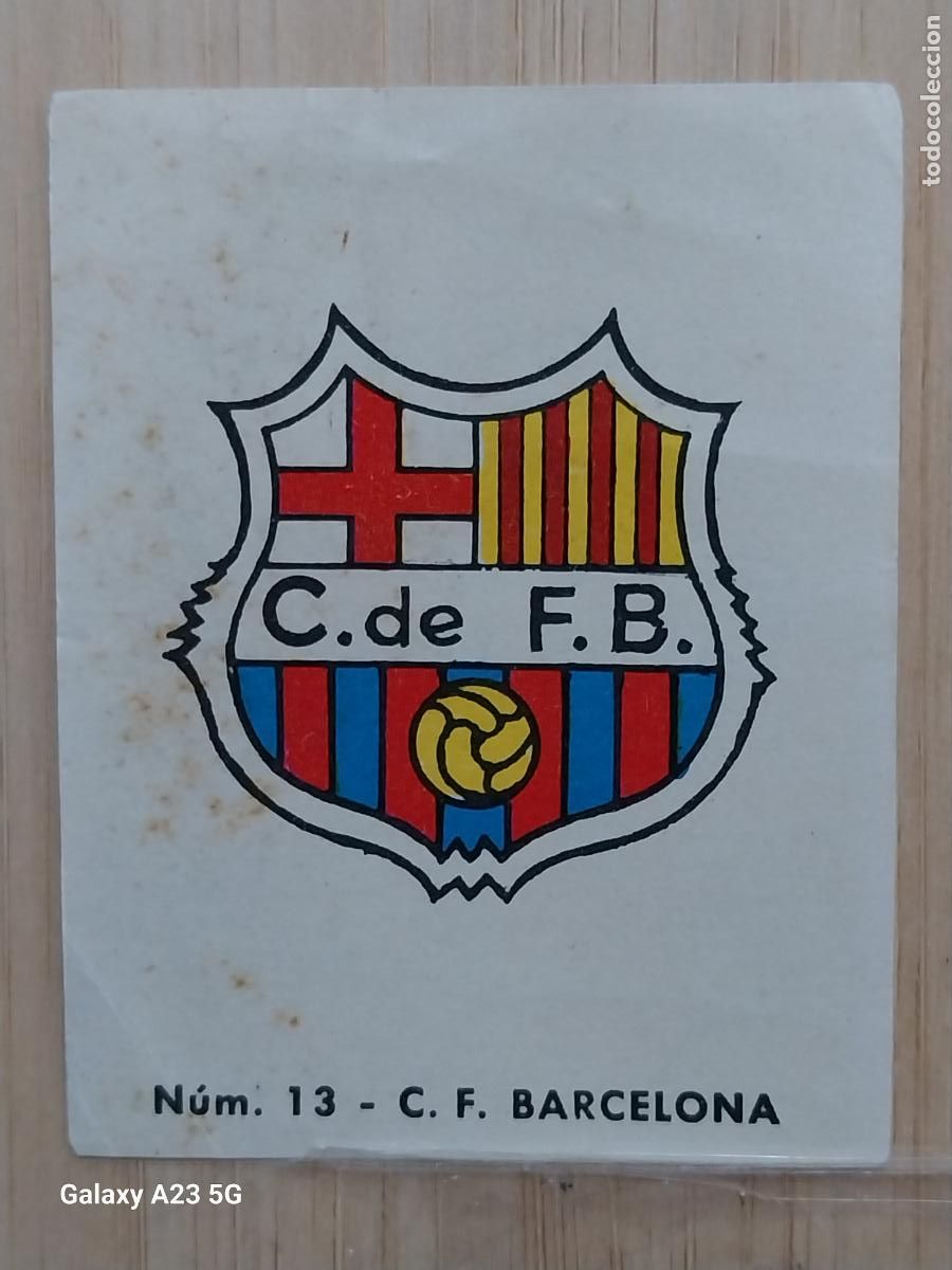 Cromos de f&uacute;tbol: BARCELONA FC ESCUDO LIGA 1967 67 68 CROMO 13 PROMO CHOCOLATE LLORET VILLAJOYOSA *--**
