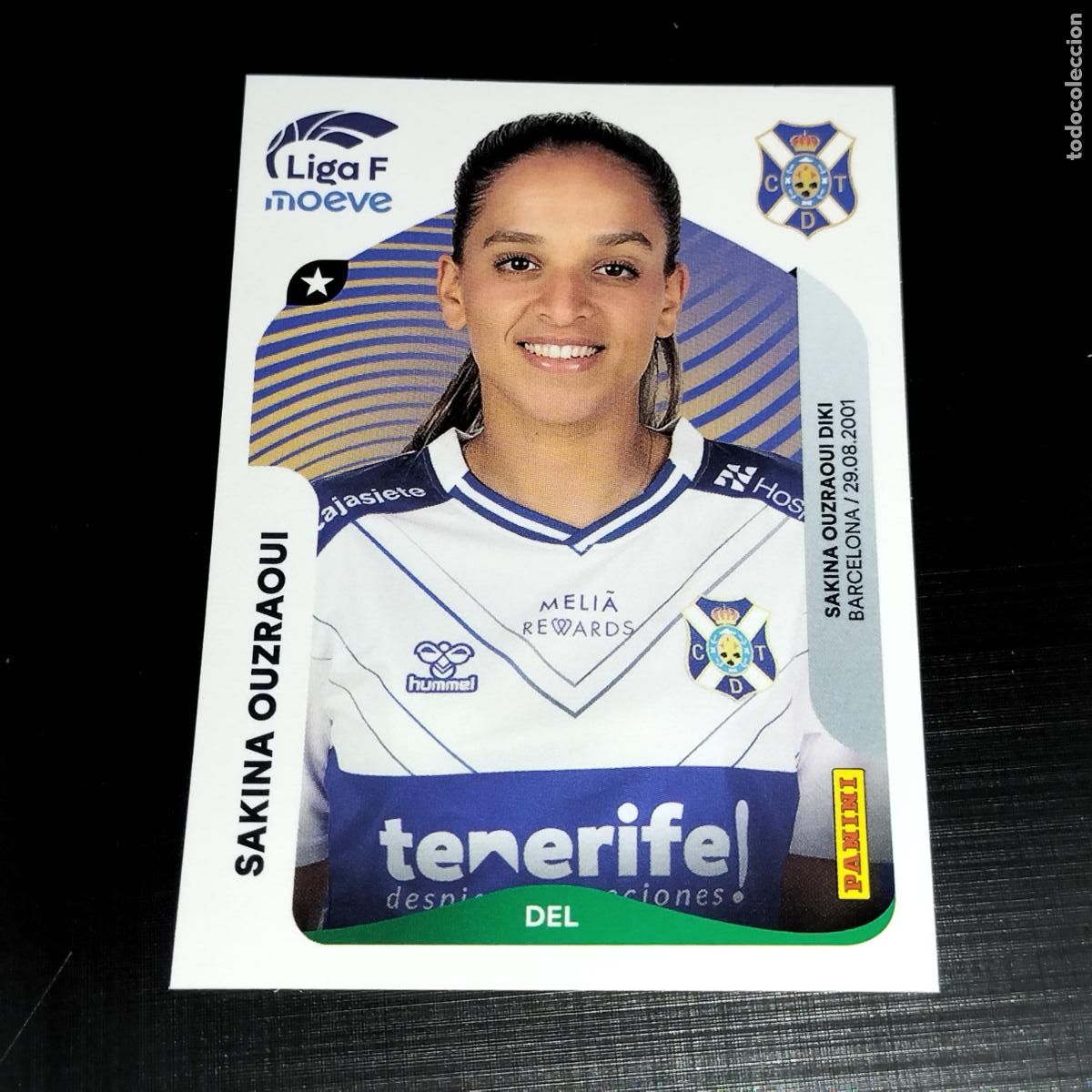 Cromos de f&uacute;tbol: 121 A SAKINA OUZRAOUI COSTA ADEJE TENERIFE CROMOS LIGA F MOEVE FEMENINA PANINI 2025 2026 25 26