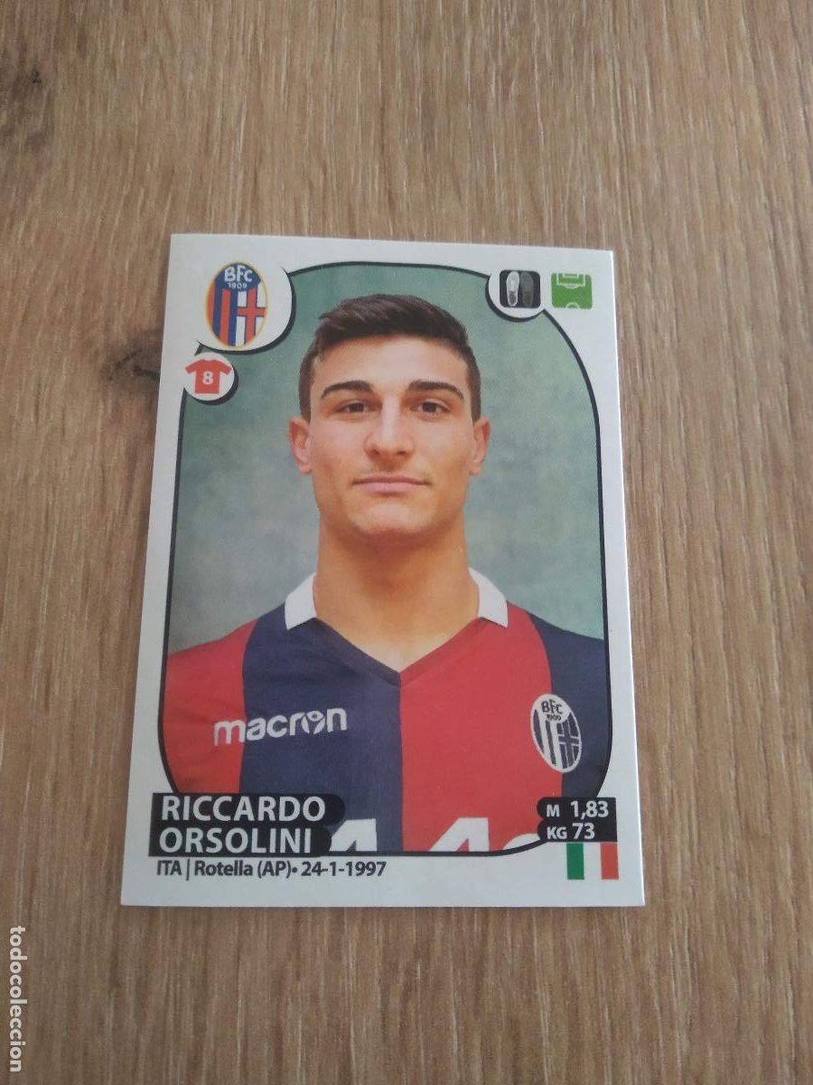 Cromos de f&uacute;tbol: M12 RICCARDO ORSOLINI BOLOGNA CROMO FUTBOL PANINI LIGA ITALIA 17-18 CALCIATORI 2017-2018