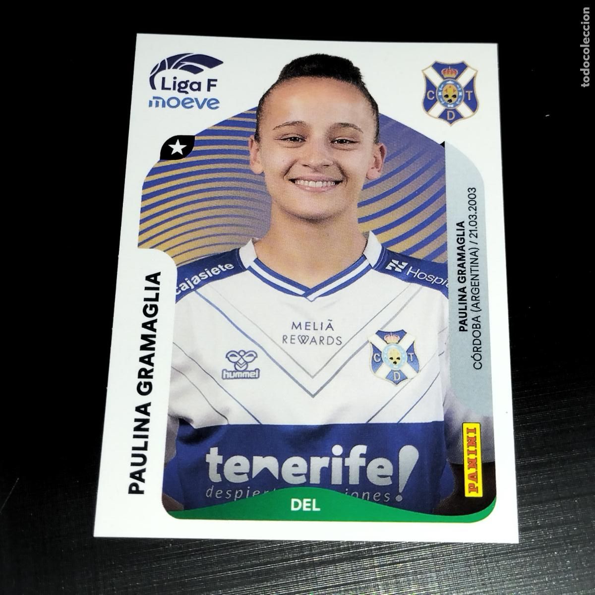 Cromos de f&uacute;tbol: 121 B PAULINA GRAMAGLIA COSTA ADEJE TENERIFE CROMOS LIGA F MOEVE FEMENINA PANINI 2025 2026 25 26