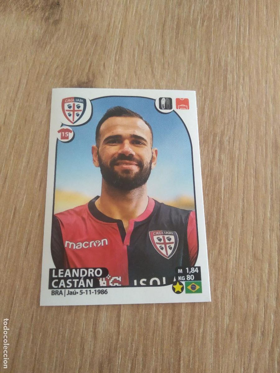 Cromos de f&uacute;tbol: M13 LEANDRO CASTAN CAGLIARI CROMO FUTBOL PANINI LIGA ITALIA 17-18 CALCIATORI 2017-2018
