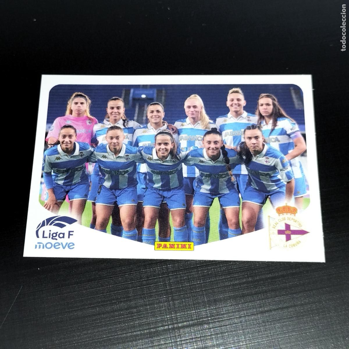 Cromos de f&uacute;tbol: 123 ALINEACION EQUIPO DEPORTIVO LA CORU&Ntilde;A CROMOS LIGA F MOEVE FEMENINA PANINI 2025 2026 25 26