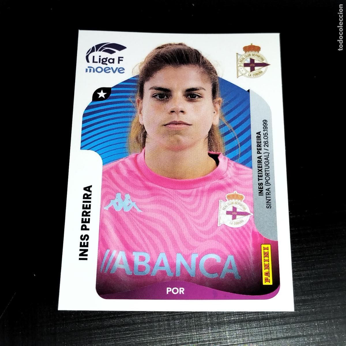 Cromos de f&uacute;tbol: 124 INES PEREIRA DEPORTIVO LA CORU&Ntilde;A CROMOS LIGA F MOEVE FEMENINA PANINI 2025 2026 25 26