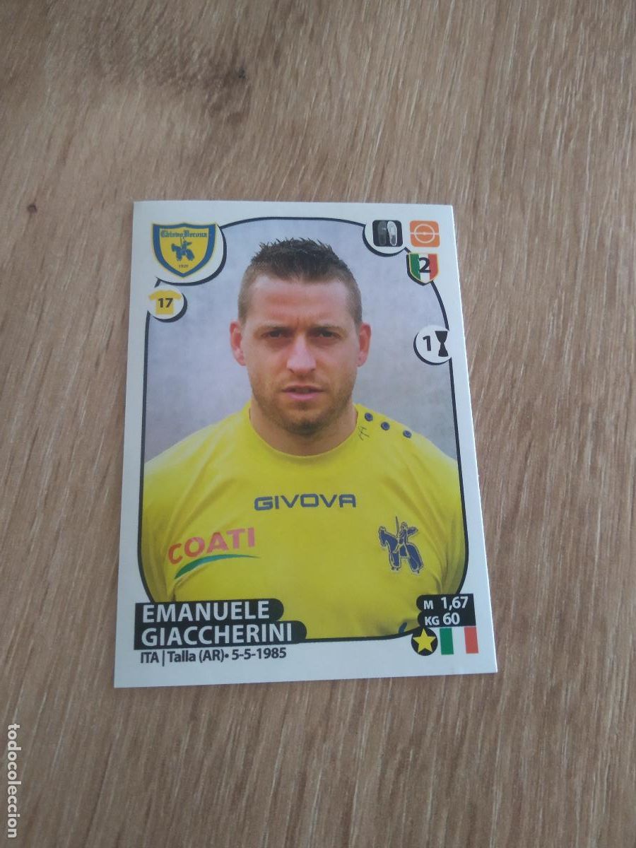 Cromos de f&uacute;tbol: M16 EMANUELE GIACCHERINI CHIEVOVERONA CROMO FUTBOL PANINI LIGA ITALIA 17-18 CALCIATORI 2017-2018