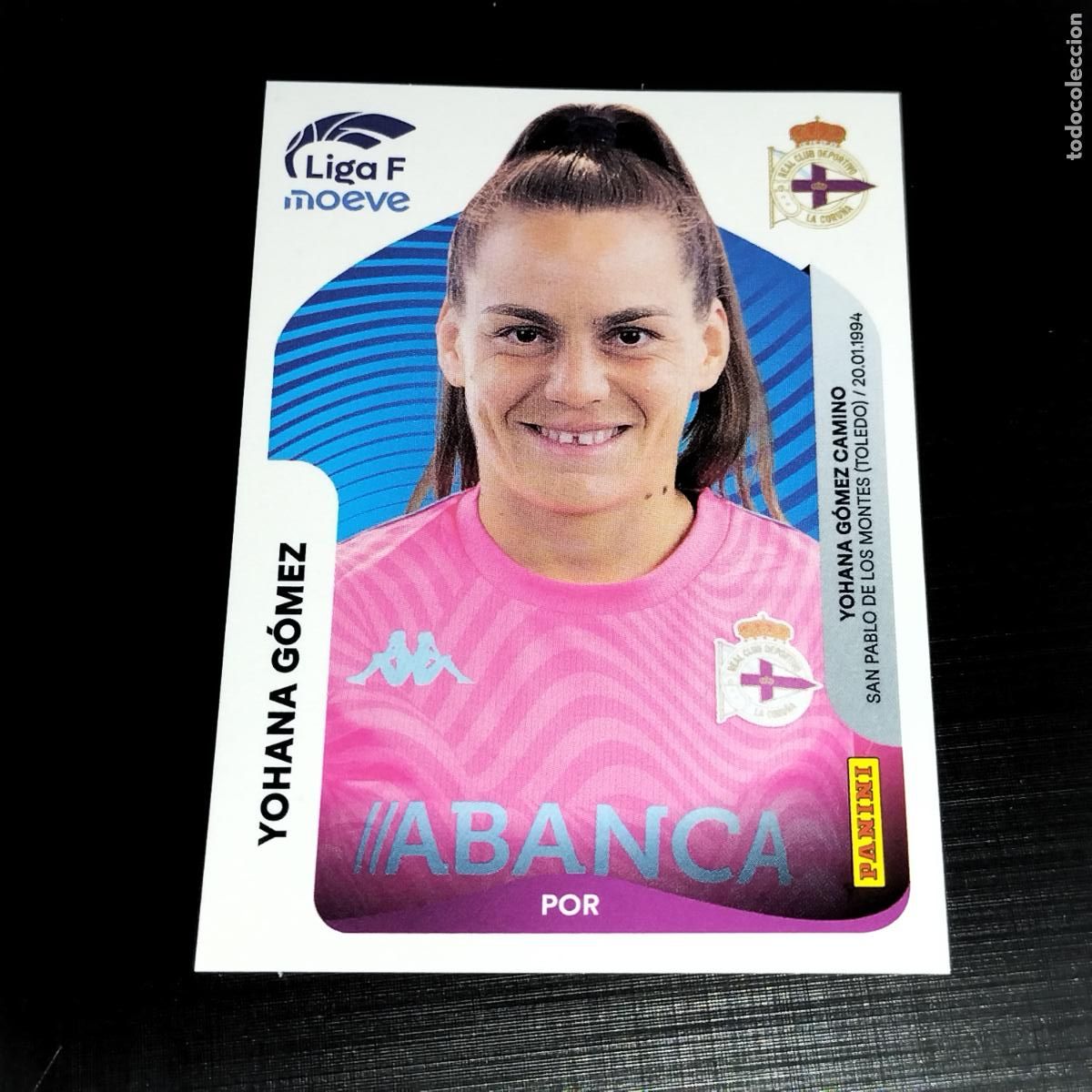 Cromos de f&uacute;tbol: 125 YOHANA GOMEZ DEPORTIVO LA CORU&Ntilde;A CROMOS LIGA F MOEVE FEMENINA PANINI 2025 2026 25 26