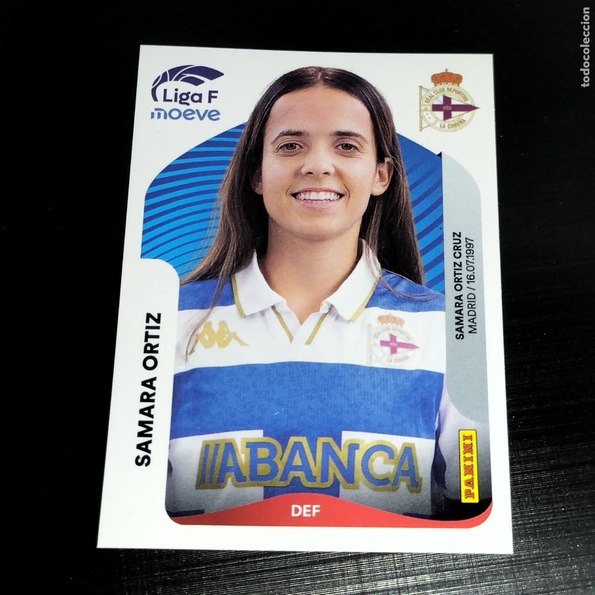 Cromos de f&uacute;tbol: 126 SAMARA ORTIZ DEPORTIVO LA CORU&Ntilde;A CROMOS LIGA F MOEVE FEMENINA PANINI 2025 2026 25 26