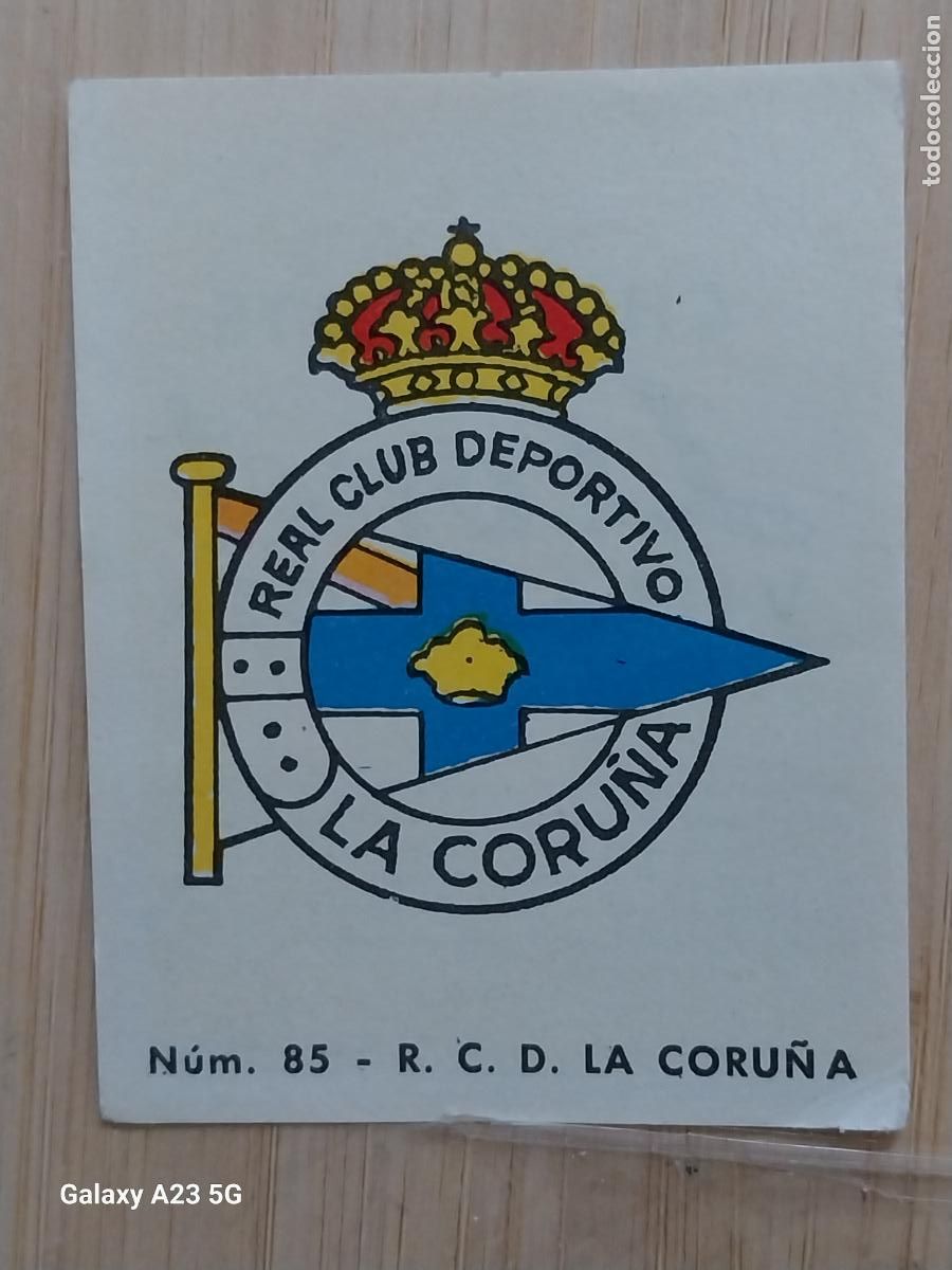 Cromos de f&uacute;tbol: CORU&Ntilde;A DEPORTIVO ESCUDO LIGA 1967 67 68 CROMO 85 PROMO CHOCOLATE LLORET VILLAJOYOSA *--**