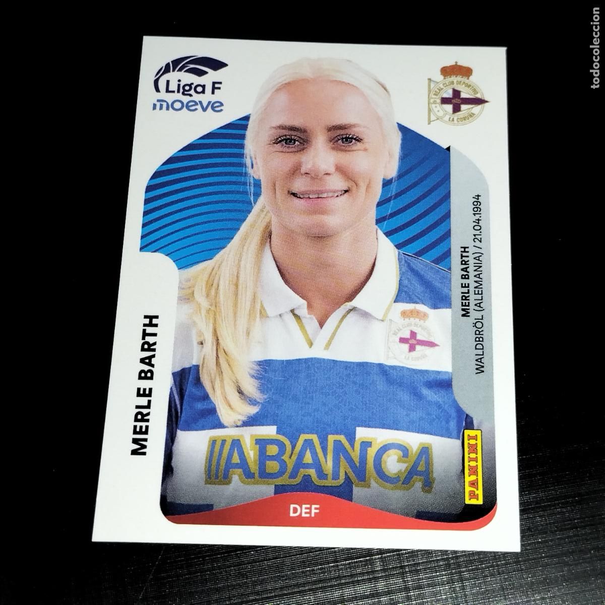 Cromos de f&uacute;tbol: 127 MERLE BARTH DEPORTIVO LA CORU&Ntilde;A CROMOS LIGA F MOEVE FEMENINA PANINI 2025 2026 25 26
