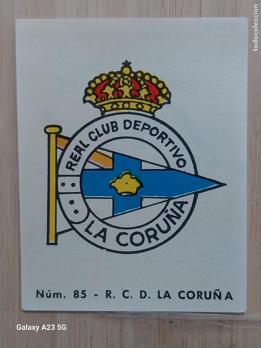 Cromos de f&uacute;tbol: CORU&Ntilde;A DEPORTIVO ESCUDO LIGA 1967 67 68 CROMO 85 PROMO CHOCOLATE LLORET VILLAJOYOSA *--**----