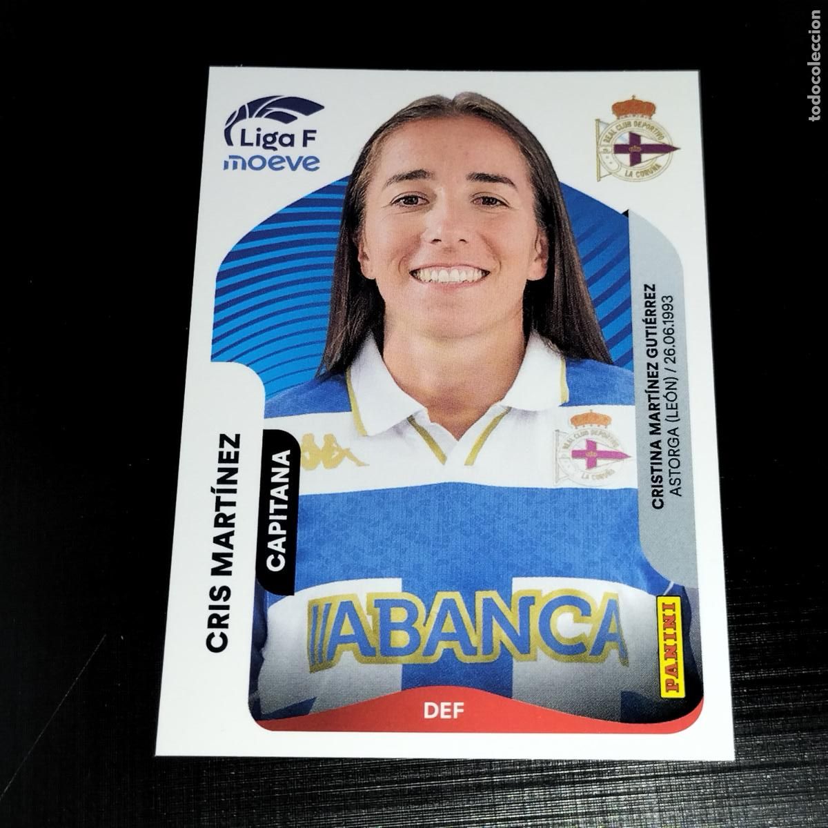 Cromos de f&uacute;tbol: 129 A CRIS MARTINEZ DEPORTIVO LA CORU&Ntilde;A CROMOS LIGA F MOEVE FEMENINA PANINI 2025 2026 25 26