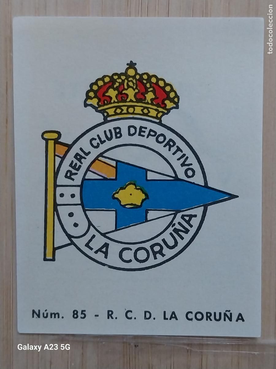 Cromos de f&uacute;tbol: CORU&Ntilde;A DEPORTIVO ESCUDO LIGA 1967 67 68 CROMO 85 PROMO CHOCOLATE LLORET VILLAJOYOSA *--**-*