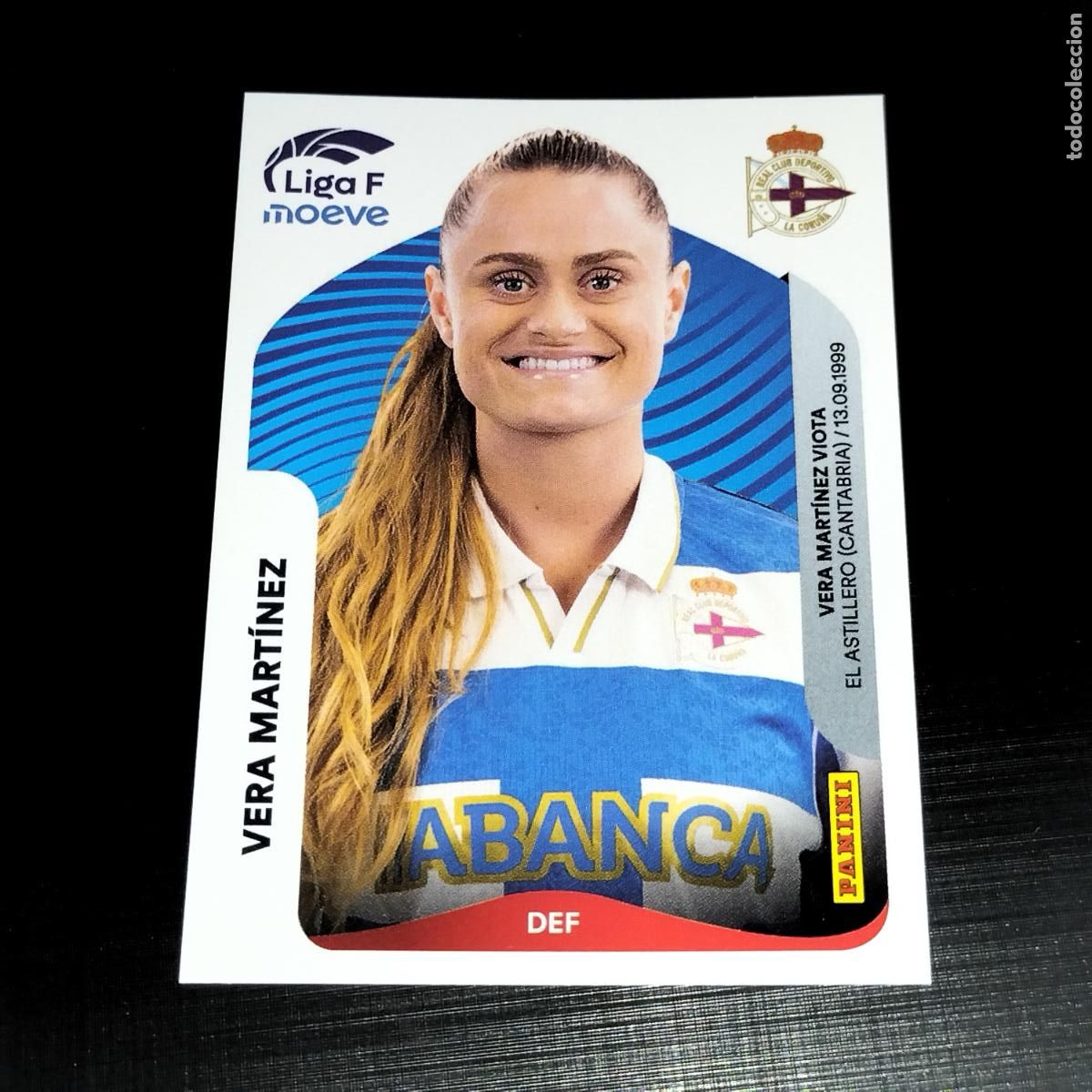 Cromos de f&uacute;tbol: 130 VERA MARTINEZ DEPORTIVO LA CORU&Ntilde;A CROMOS LIGA F MOEVE FEMENINA PANINI 2025 2026 25 26