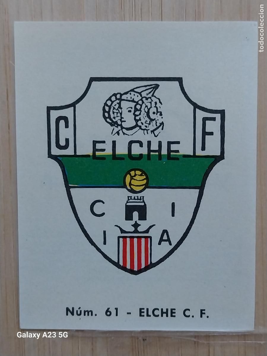 Cromos de f&uacute;tbol: ELCHE ESCUDO LIGA 1967 67 68 CROMO 61 PROMO CHOCOLATE LLORET VILLAJOYOSA *--**-*****