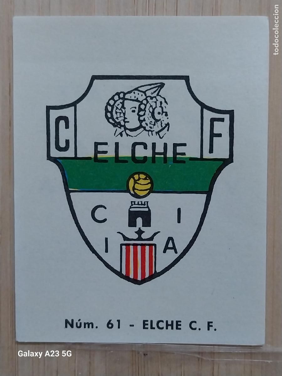 Cromos de f&uacute;tbol: ELCHE ESCUDO LIGA 1967 67 68 CROMO 61 PROMO CHOCOLATE LLORET VILLAJOYOSA *--**-****
