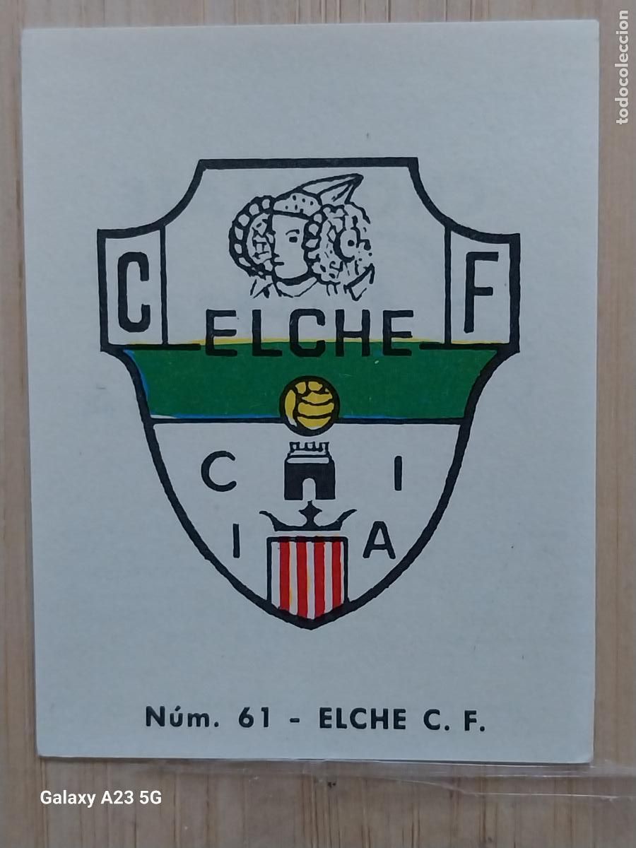 Cromos de f&uacute;tbol: ELCHE ESCUDO LIGA 1967 67 68 CROMO 61 PROMO CHOCOLATE LLORET VILLAJOYOSA *--**-***