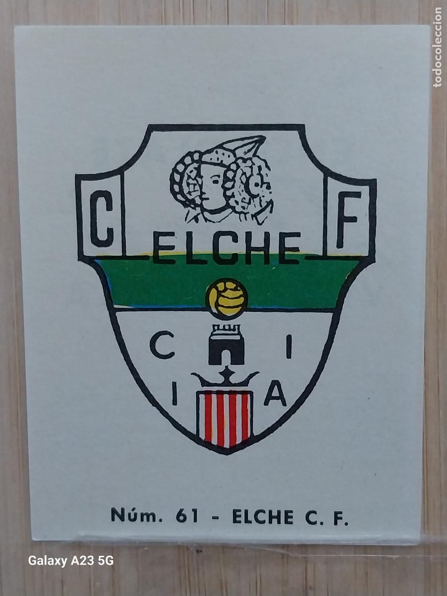 Cromos de f&uacute;tbol: ELCHE ESCUDO LIGA 1967 67 68 CROMO 61 PROMO CHOCOLATE LLORET VILLAJOYOSA *--**-**