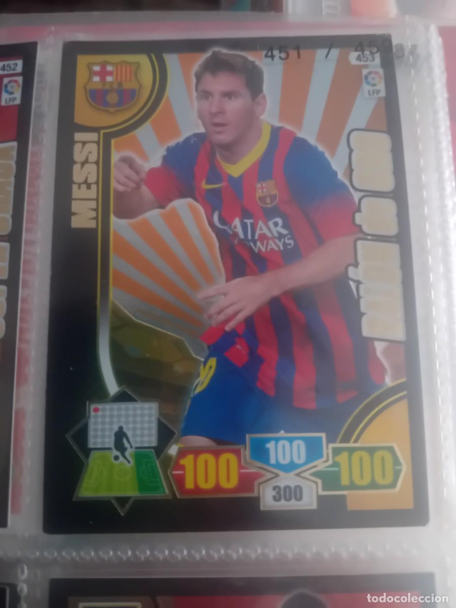 Figurine di Calcio: Messi bal&oacute;n de oro adrenalyn 13 14