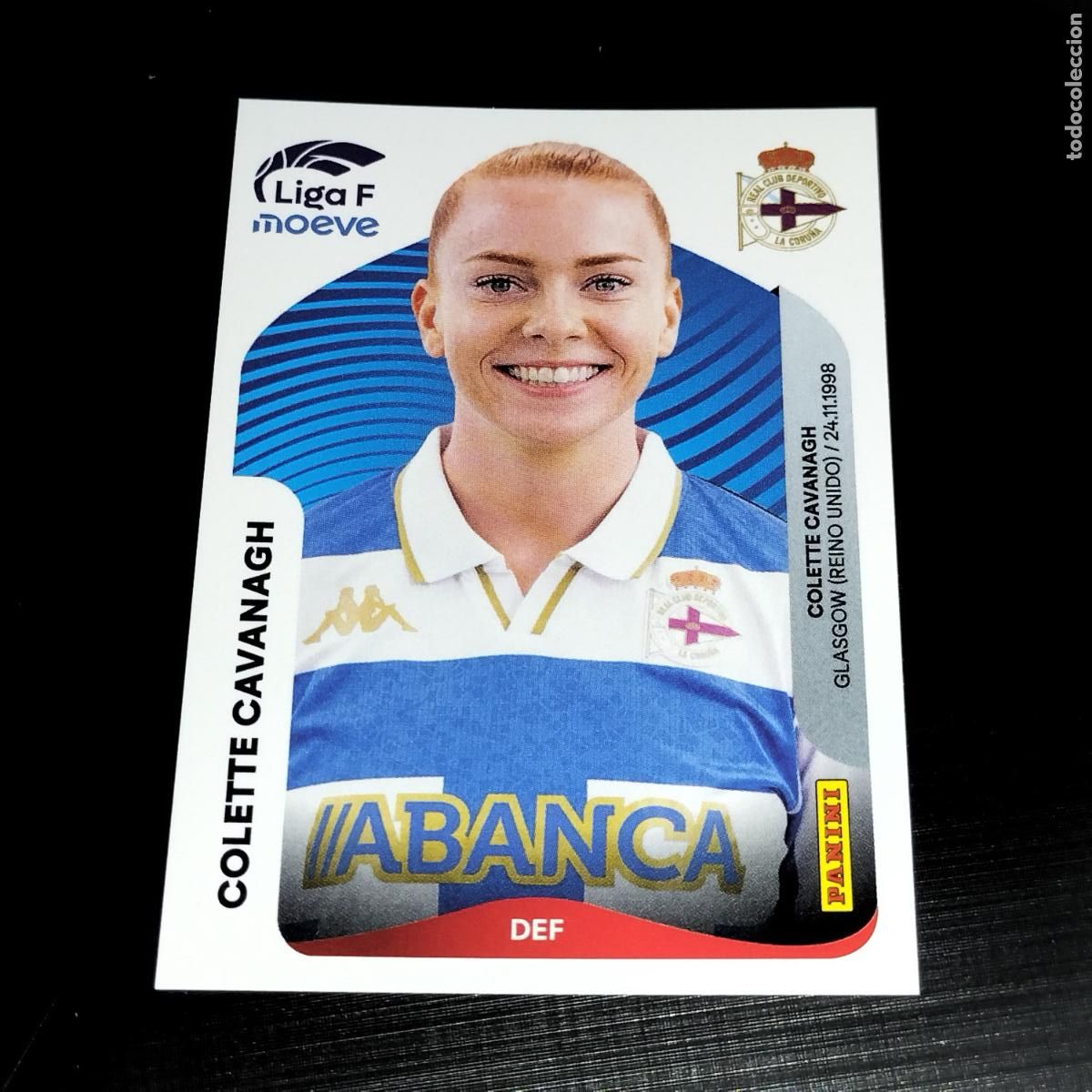 Cromos de f&uacute;tbol: 131 B COLETTE CAVANAGH DEPORTIVO LA CORU&Ntilde;A CROMOS LIGA F MOEVE FEMENINA PANINI 2025 2026 25 26