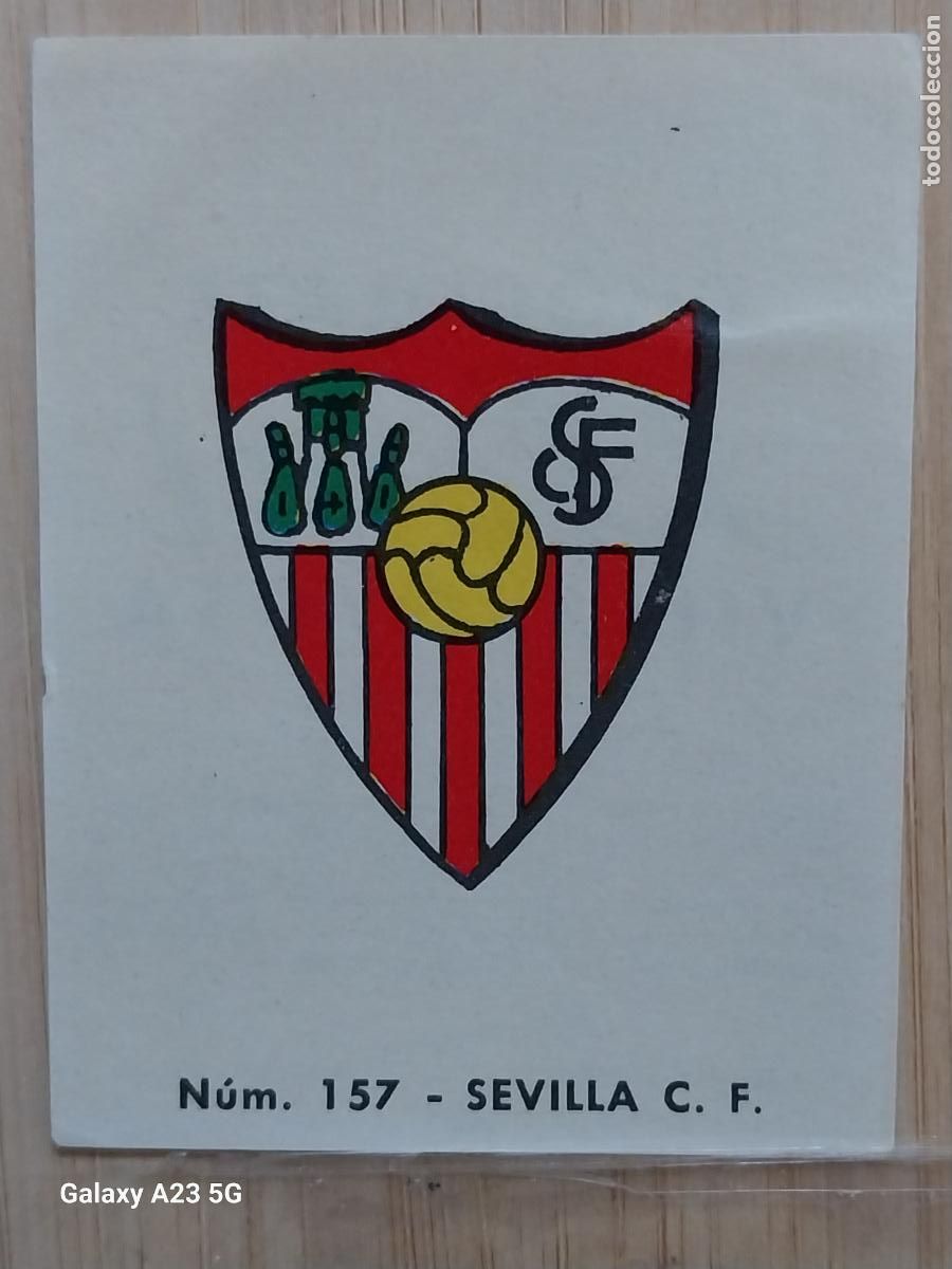 Cromos de f&uacute;tbol: SEVILLA F C ESCUDO LIGA 1967 67 68 CROMO 157 PROMO CHOCOLATE LLORET VILLAJOYOSA *--**-**********