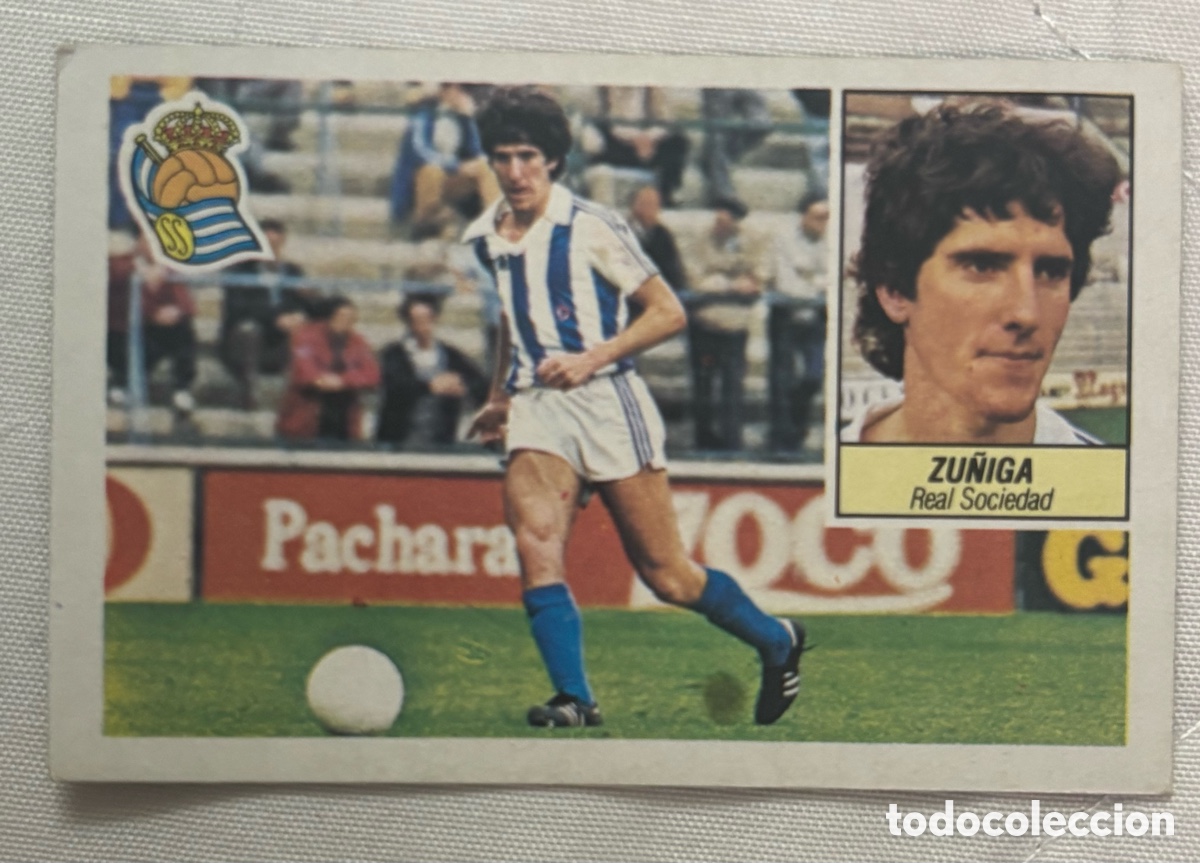 Figurine di Calcio: Cromo Z&uacute;&ntilde;iga &uacute;ltimos fichajes 8 liga 84-85