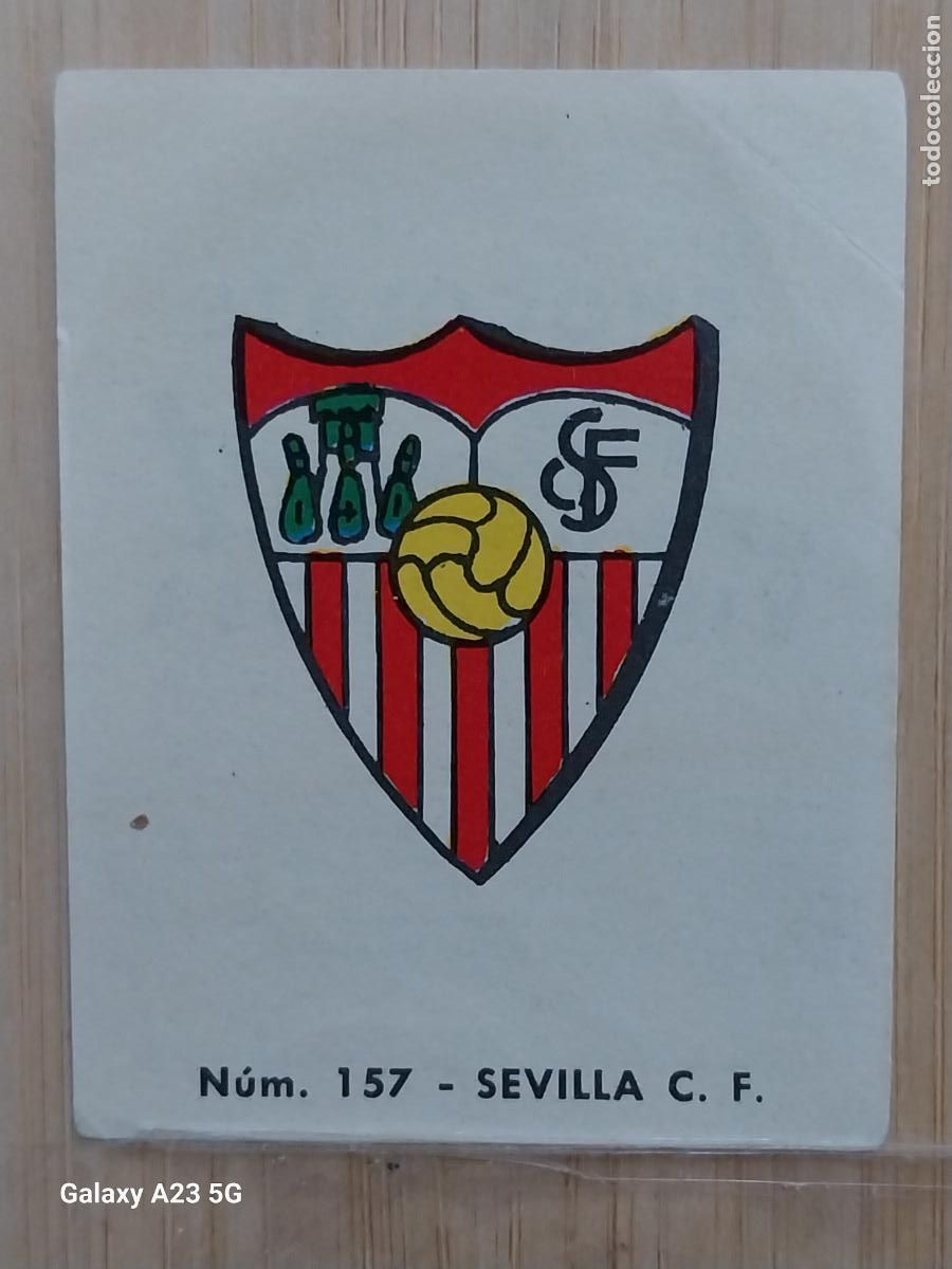 Cromos de f&uacute;tbol: SEVILLA F C ESCUDO LIGA 1967 67 68 CROMO 157 PROMO CHOCOLATE LLORET VILLAJOYOSA *--**-*********