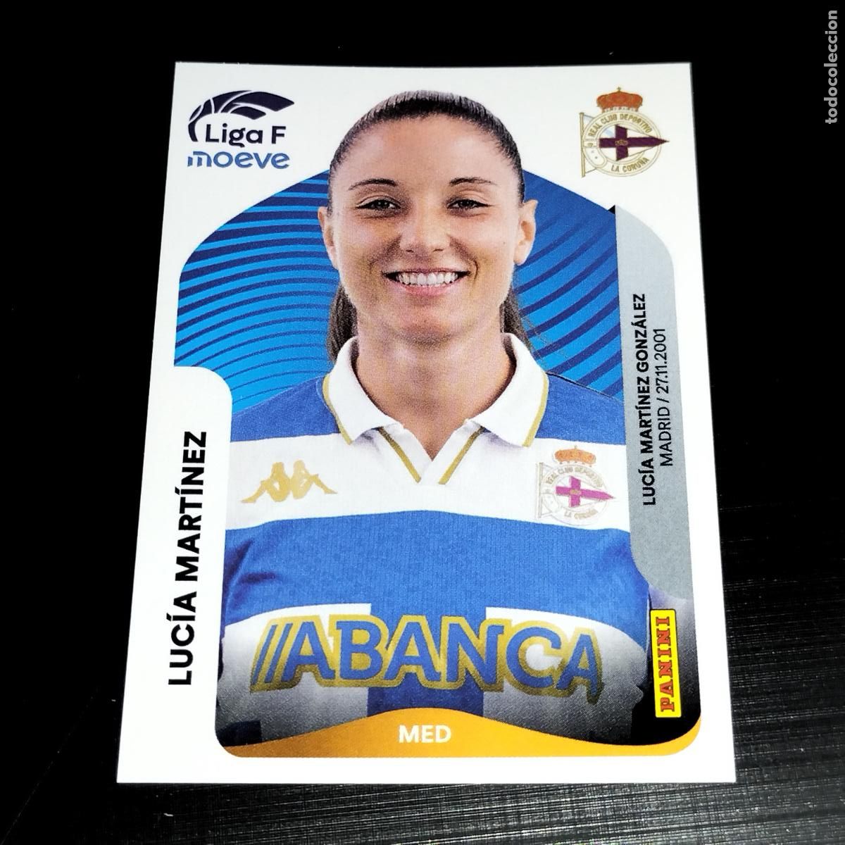 Cromos de f&uacute;tbol: 132 LUCIA MARTINEZ DEPORTIVO LA CORU&Ntilde;A CROMOS LIGA F MOEVE FEMENINA PANINI 2025 2026 25 26
