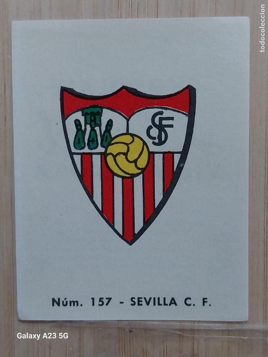 Cromos de f&uacute;tbol: SEVILLA F C ESCUDO LIGA 1967 67 68 CROMO 157 PROMO CHOCOLATE LLORET VILLAJOYOSA *--**-********
