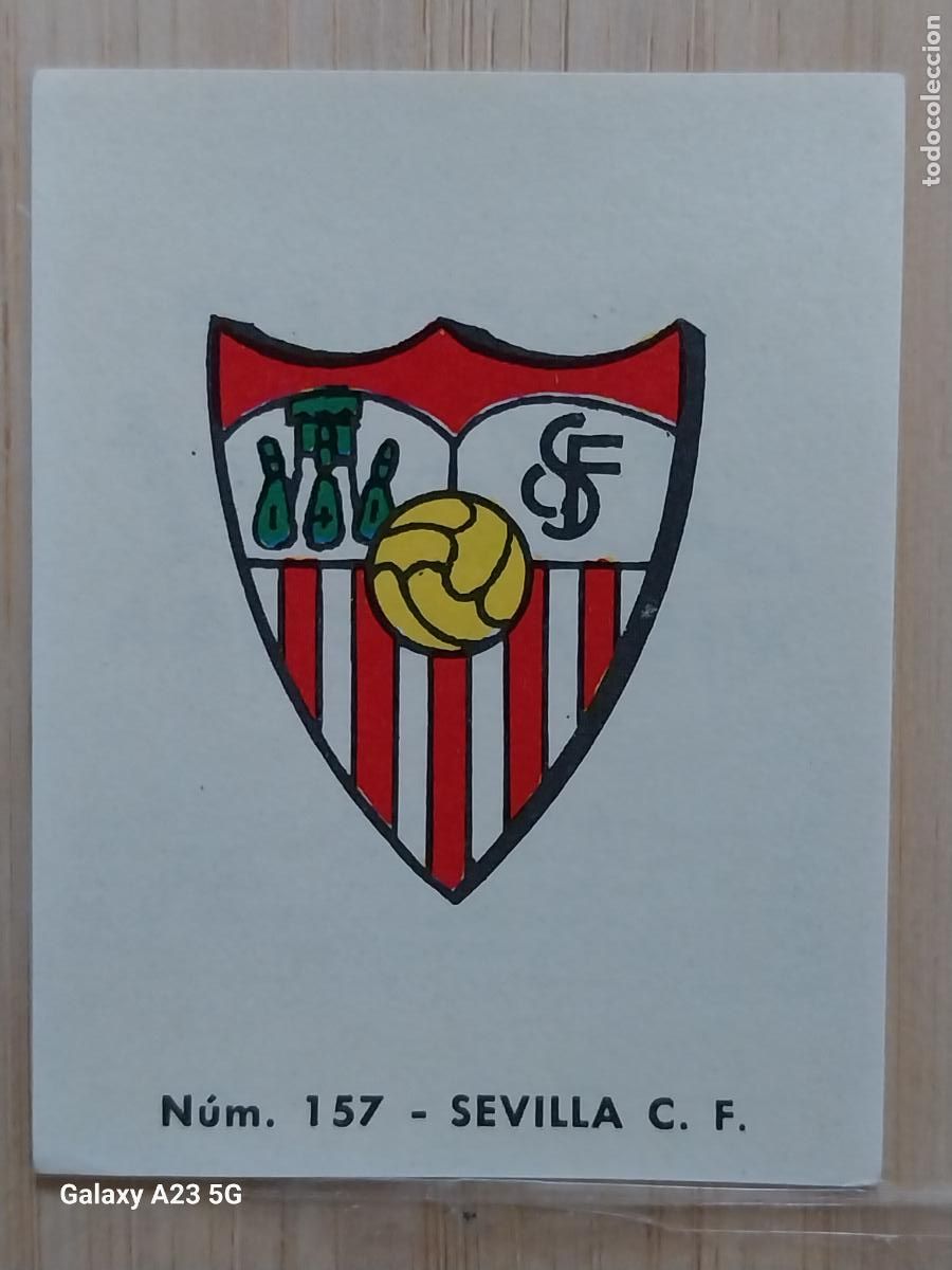 Cromos de f&uacute;tbol: SEVILLA F C ESCUDO LIGA 1967 67 68 CROMO 157 PROMO CHOCOLATE LLORET VILLAJOYOSA *--**-*******