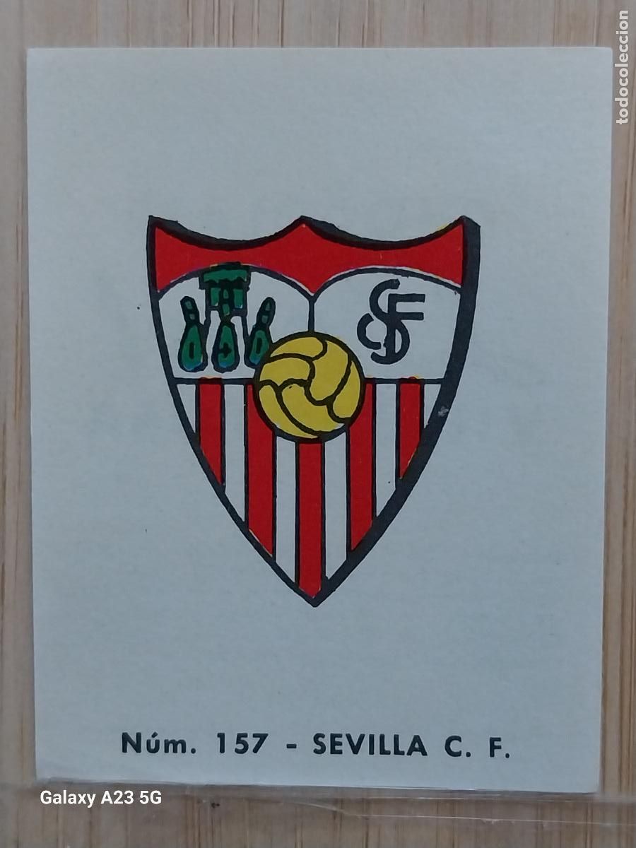 Cromos de f&uacute;tbol: SEVILLA F C ESCUDO LIGA 1967 67 68 CROMO 157 PROMO CHOCOLATE LLORET VILLAJOYOSA *--**-******