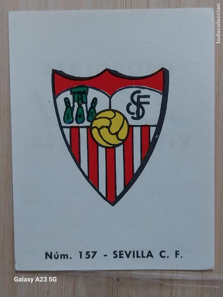 Cromos de f&uacute;tbol: SEVILLA F C ESCUDO LIGA 1967 67 68 CROMO 157 PROMO CHOCOLATE LLORET VILLAJOYOSA *--*-******