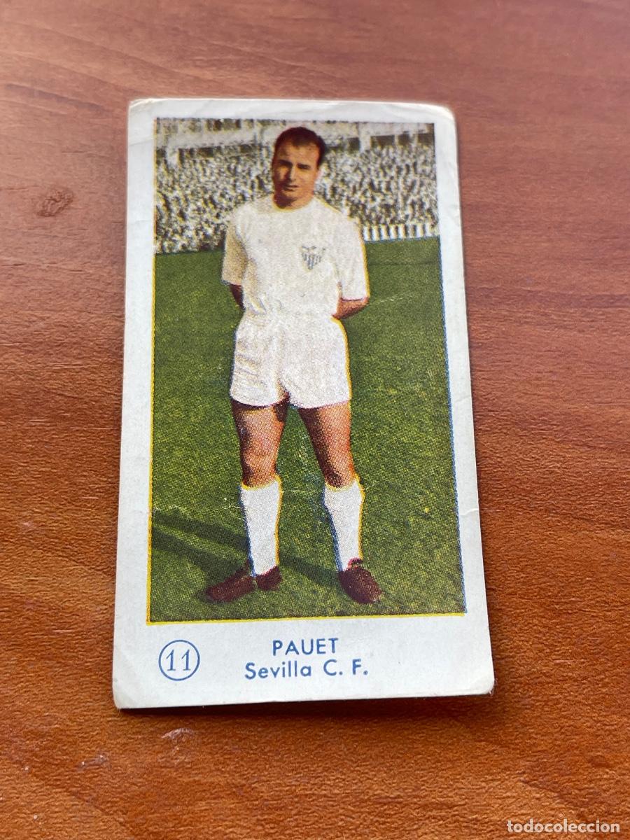 Cromos de f&uacute;tbol: PAUET 11 SEVILLA Gr&aacute;ficas Bachende liga 1957 1958 sin pegar