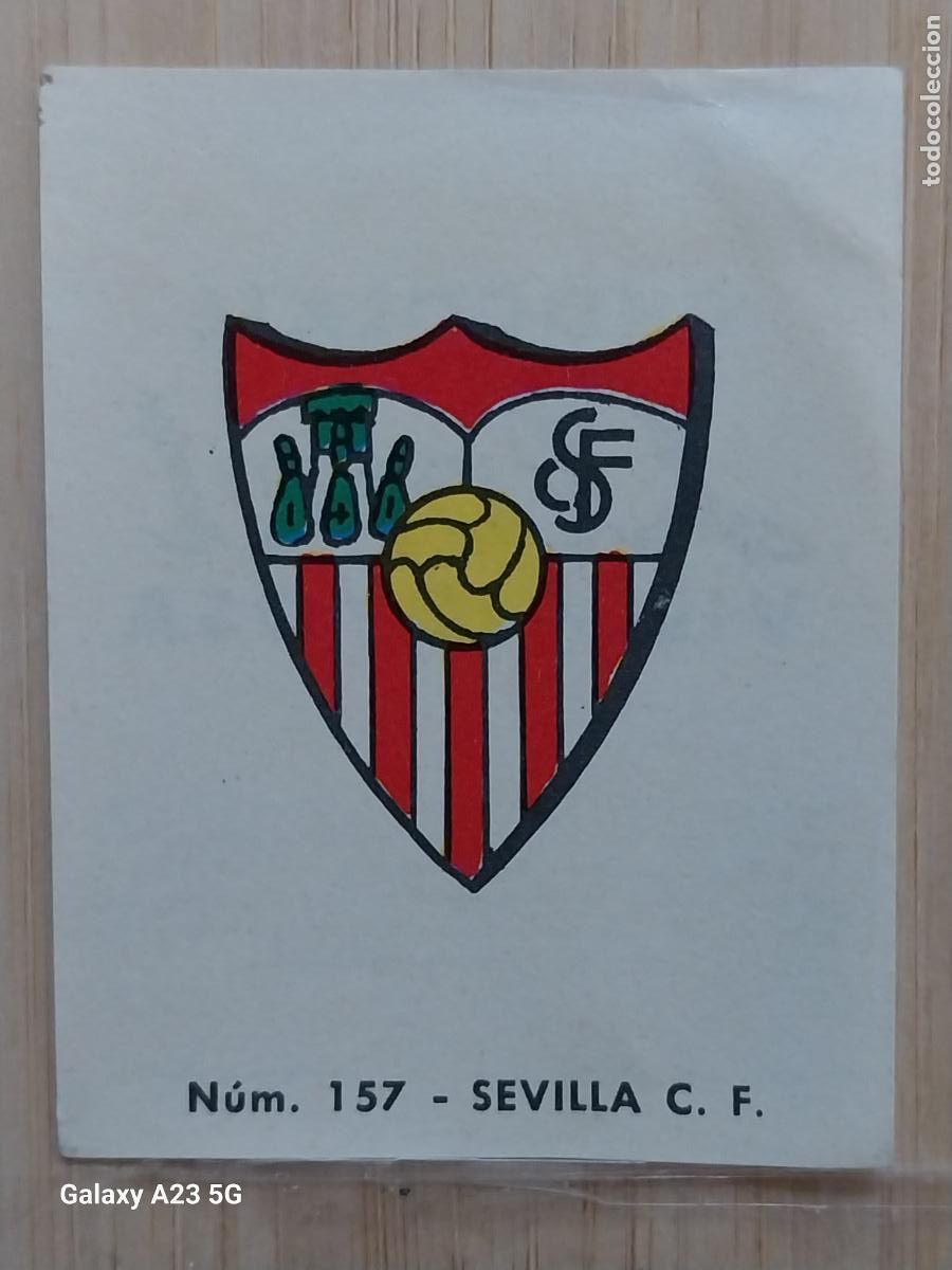 Cromos de f&uacute;tbol: SEVILLA F C ESCUDO LIGA 1967 67 68 CROMO 157 PROMO CHOCOLATE LLORET VILLAJOYOSA *-*******