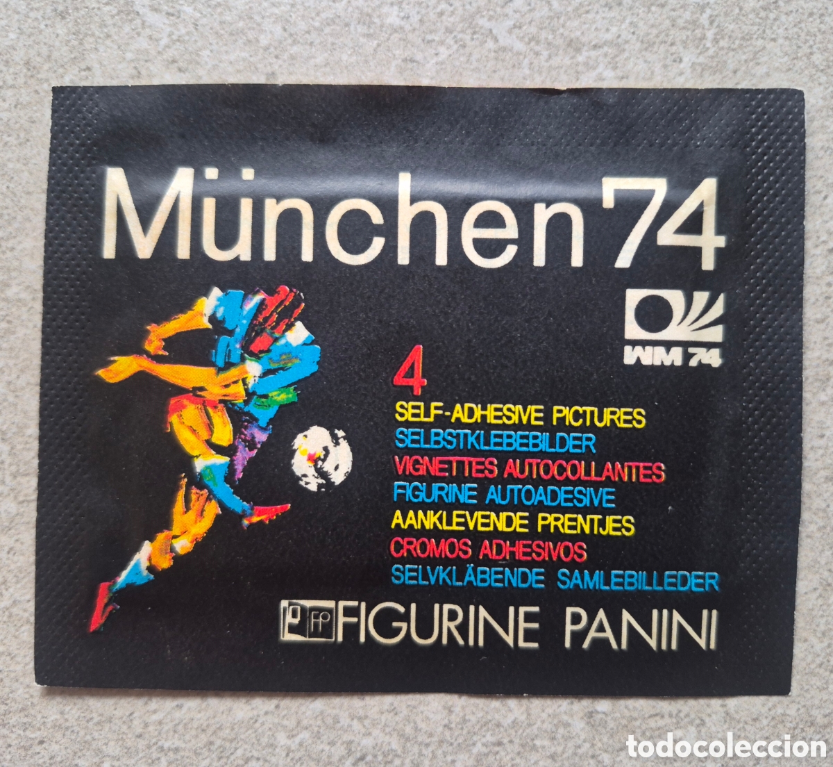 Cromos de f&uacute;tbol: Sobre Cerrado Panini Mundial M&uacute;nich 1974 &ndash; Original &ndash; Sin Abrir