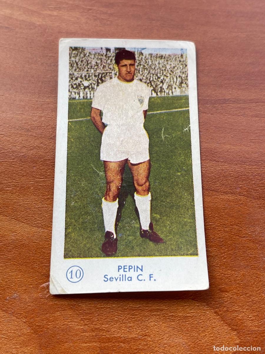 Cromos de f&uacute;tbol: PEPIN 10 SEVILLA Gr&aacute;ficas Bachende liga 1957 1958 sin pegar