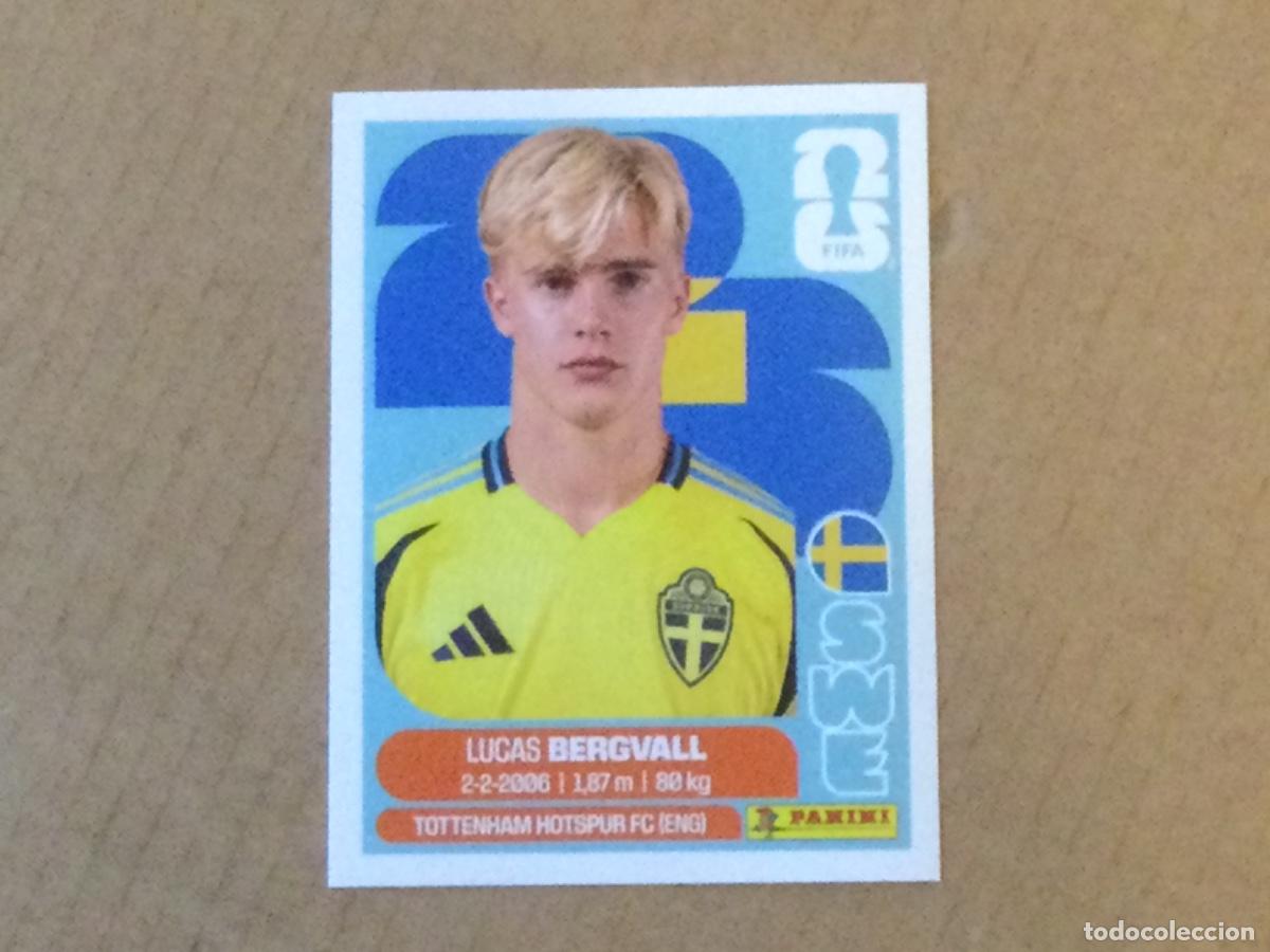 Cromos de f&uacute;tbol: Cromo panini mundial 2026 Lucas Bergvall Suecia 8, edicion americana