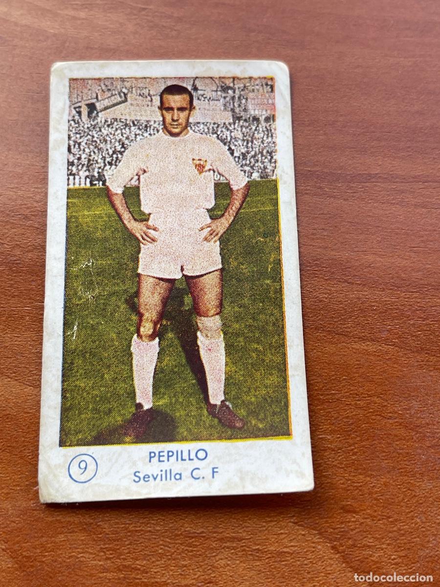 Cromos de f&uacute;tbol: PEPILLO 9 SEVILLA Gr&aacute;ficas Bachende liga 1957 1958 sin pegar