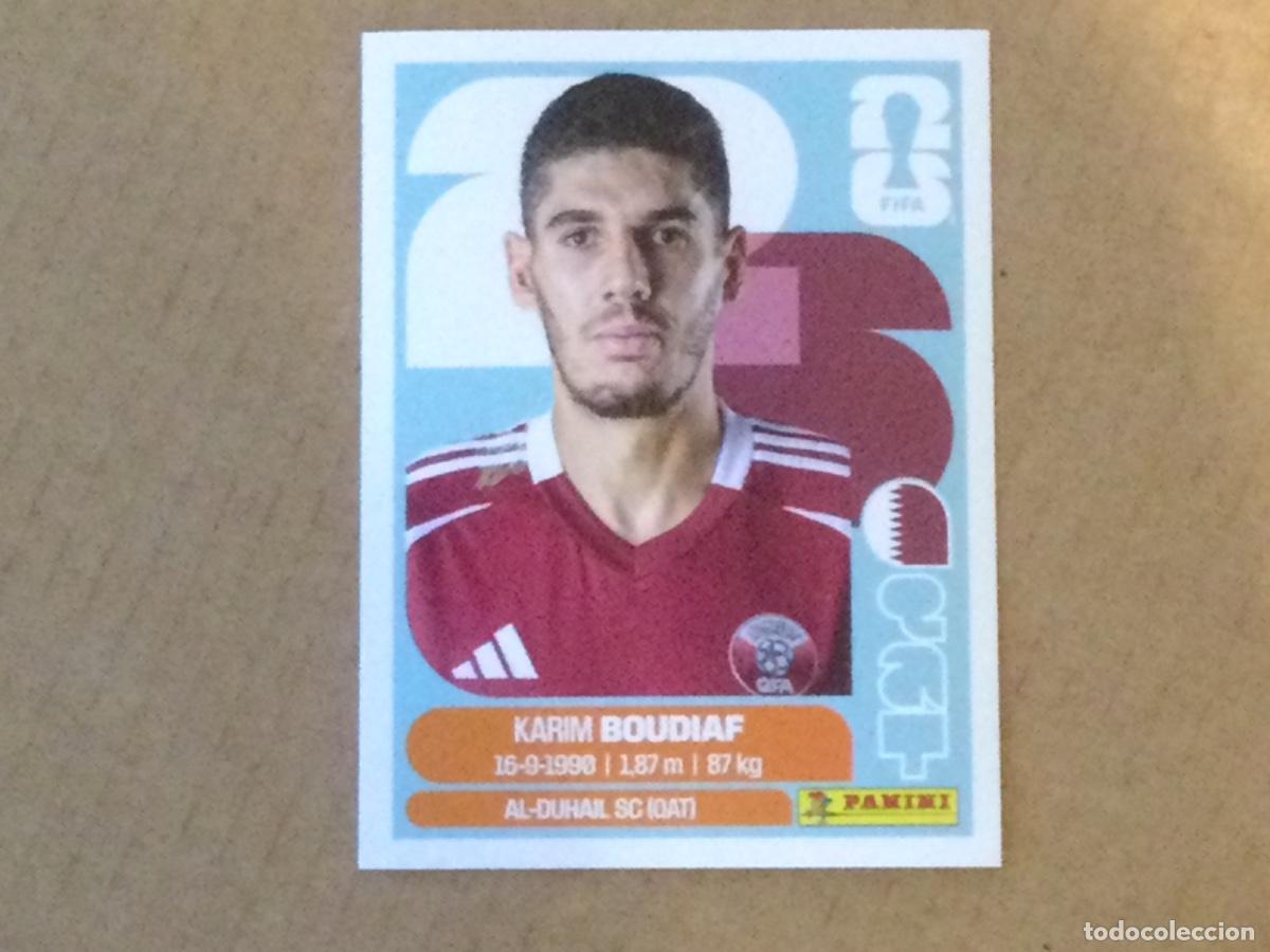 Cromos de f&uacute;tbol: Cromo panini mundial 2026 Karim Boudiaf Qatar 10, edicion americana