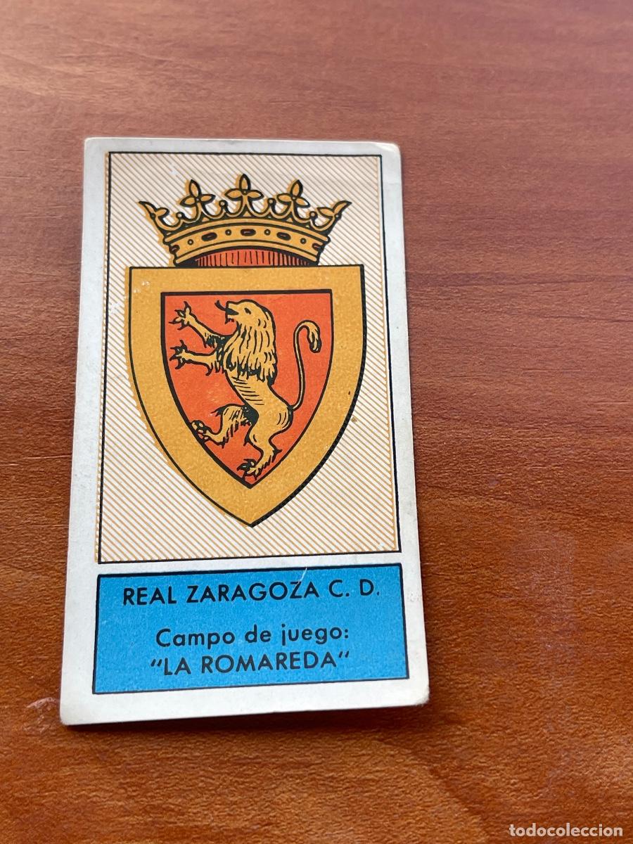 Cromos de f&uacute;tbol: Gr&aacute;ficas Bachende liga 1957 1958 sin pegar ESCUDO ZARAGOZA