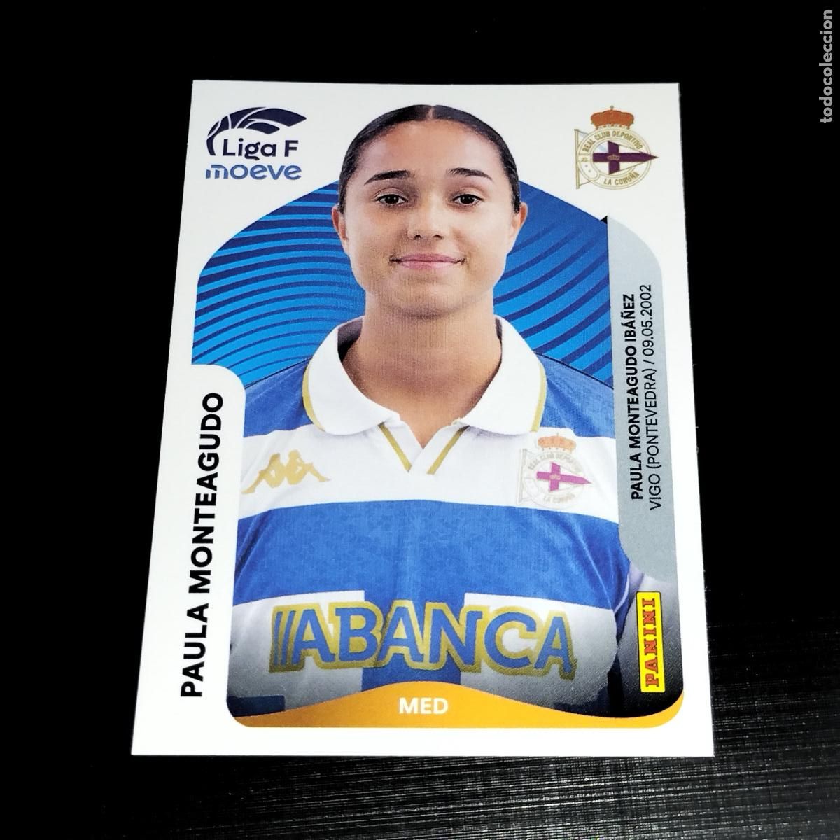 Fu&szlig;ball-Sticker: 136 PAULA MONTEAGUDO DEPORTIVO LA CORU&Ntilde;A CROMOS LIGA F MOEVE FEMENINA PANINI 2025 2026 25 26