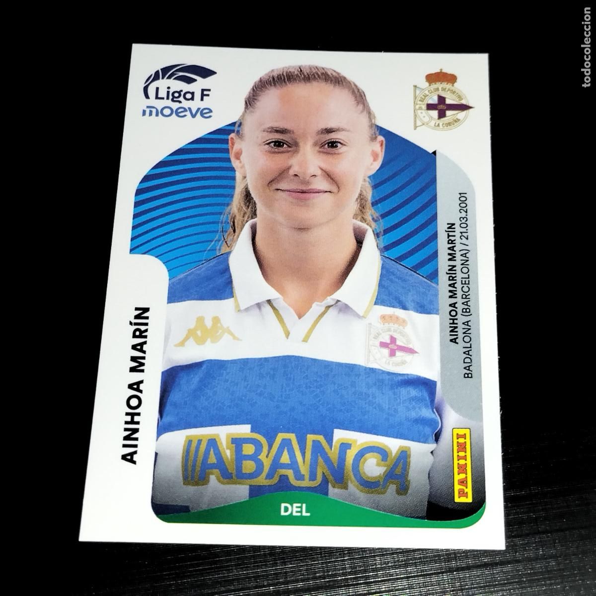 Cromos de f&uacute;tbol: 137 AINHOA MARIN DEPORTIVO LA CORU&Ntilde;A CROMOS LIGA F MOEVE FEMENINA PANINI 2025 2026 25 26