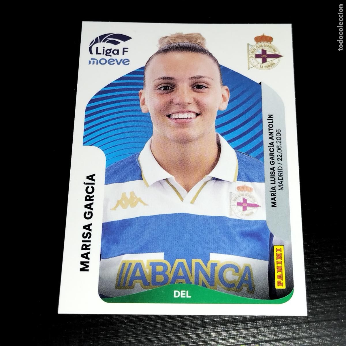 Cromos de f&uacute;tbol: 140 MARISA GARCIA DEPORTIVO LA CORU&Ntilde;A CROMOS LIGA F MOEVE FEMENINA PANINI 2025 2026 25 26